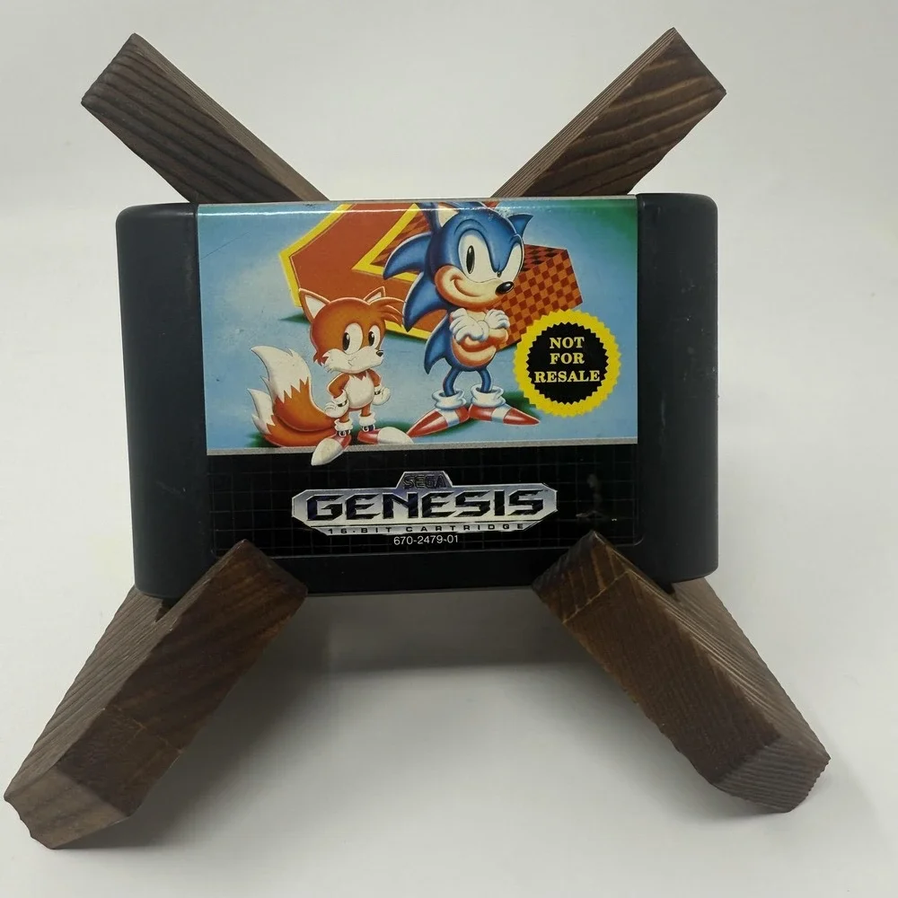 Sonic The Hedgehog 2 Sega Genesis Video Game Cartridge Not For Resale Original